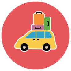 road trip van icon