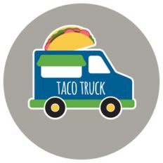 taco food truck icon