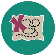 treasure map icon
