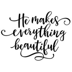 he makes everything beautiful phrase