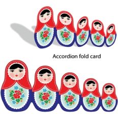 accordion fold matryoshka doll