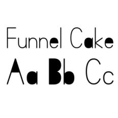 funnel cake font