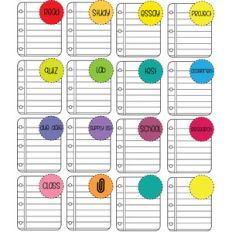 colorful school notes