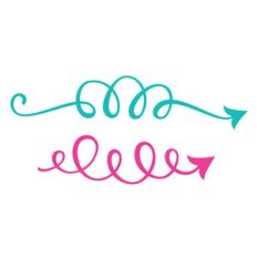 fancy swirl arrows set