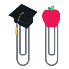 school planner paperclips