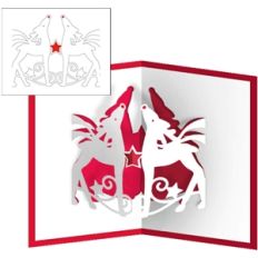 reindeer popup card