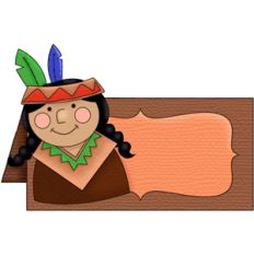 indian girl placecard