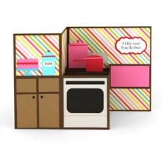 pop up box card oven