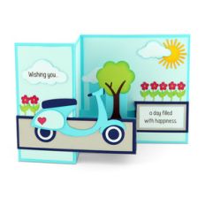 pop up box card vespa