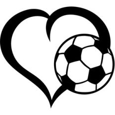 ball soccer heart