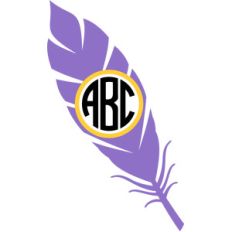 feather monogram