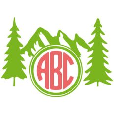 mountain monogram