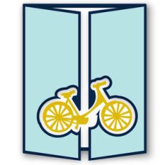 gatefold card - bike