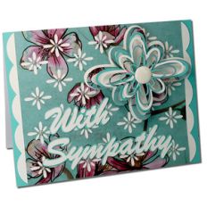 with sympathy design card