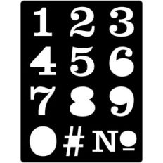 journal card with numbers