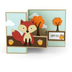 pop up box card fox