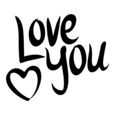 love you hand lettering