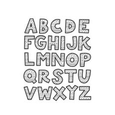 color me patterned alpha uppercase