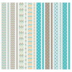 mermaid colors washi strips