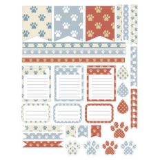 doggy paw planner sheet