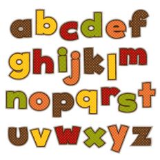 fall lowercase alphabet