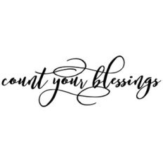 count your blessings