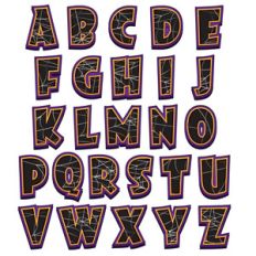 halloween uppercase alphabet