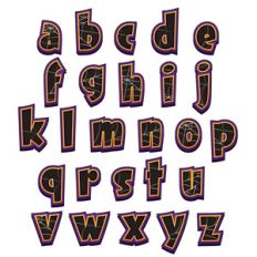 halloween lowercase alphabet