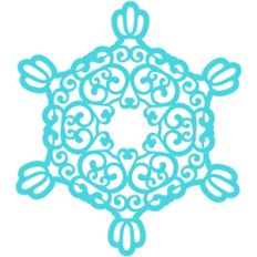 artistic snowflake doily