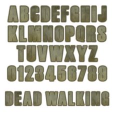 dead walking letter set