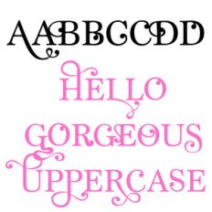 pn hello gorgeous uppercase