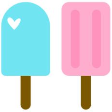 ice cream frozen treats set