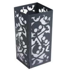 skulls candle holder