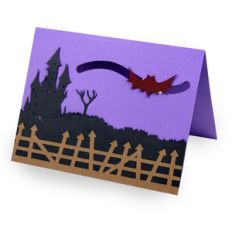 bat halloween motion card