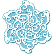 art-swirls snowflake
