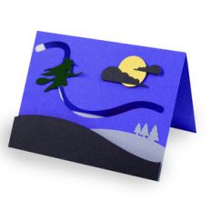witch halloween witch motion card