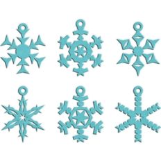 snowflake charms