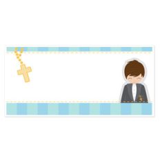 boy first communion card