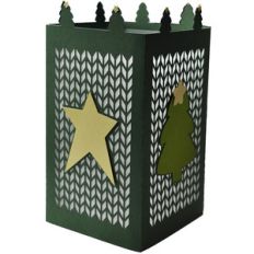 knitted holiday lantern