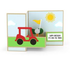 pop up box card golf