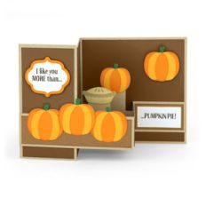 pop up box card pumpkin pie