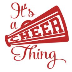 it's a cheer thing