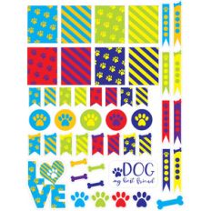paw-themed planner stickers