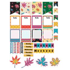 fun fall-themed planner stickers