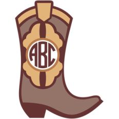 cowboy boots monogram