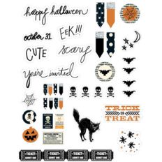 halloween  planner stickers