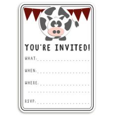 farm party invites