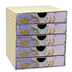 set of five drawers