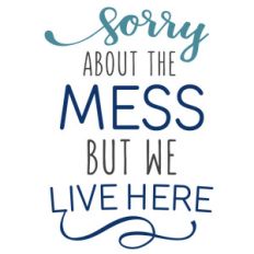 sorry about the mess phrase