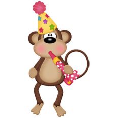 birthday monkey girl